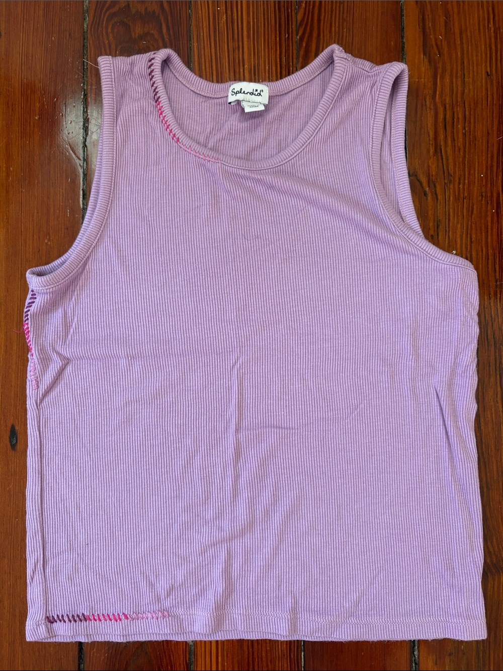 Splendid Kids: Lavender Ribbed Sleeveless Tank